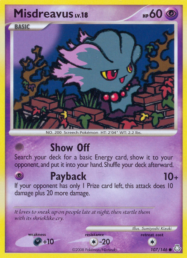 Misdreavus - Legends Awakened - #107 - Pokemon TCG card