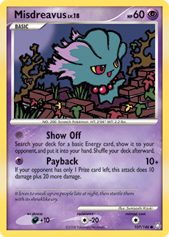 Misdreavus #107 Misdreavus - Legends Awakened - #107 - Pokemon TCG card