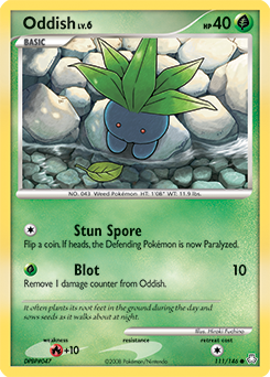 Oddish #111 Oddish - Legends Awakened - #111 - Pokemon TCG card