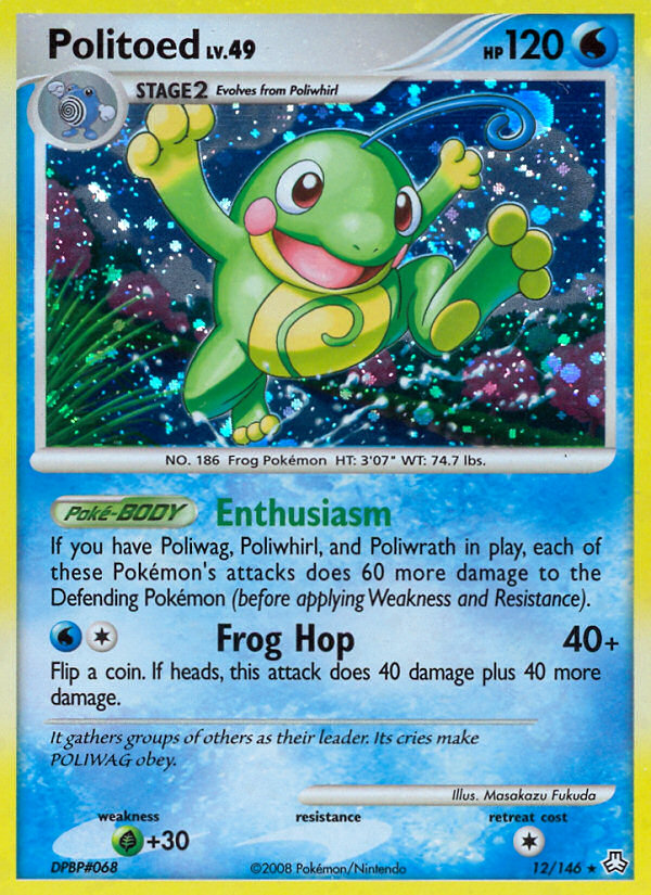 Politoed - Legends Awakened - #12 - Pokemon TCG card