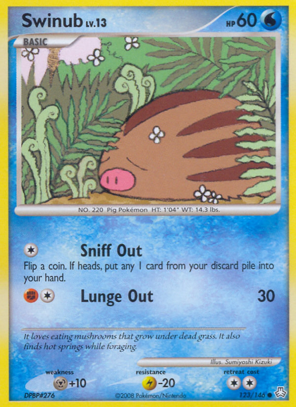 Swinub - Legends Awakened - #123 - Pokemon TCG card