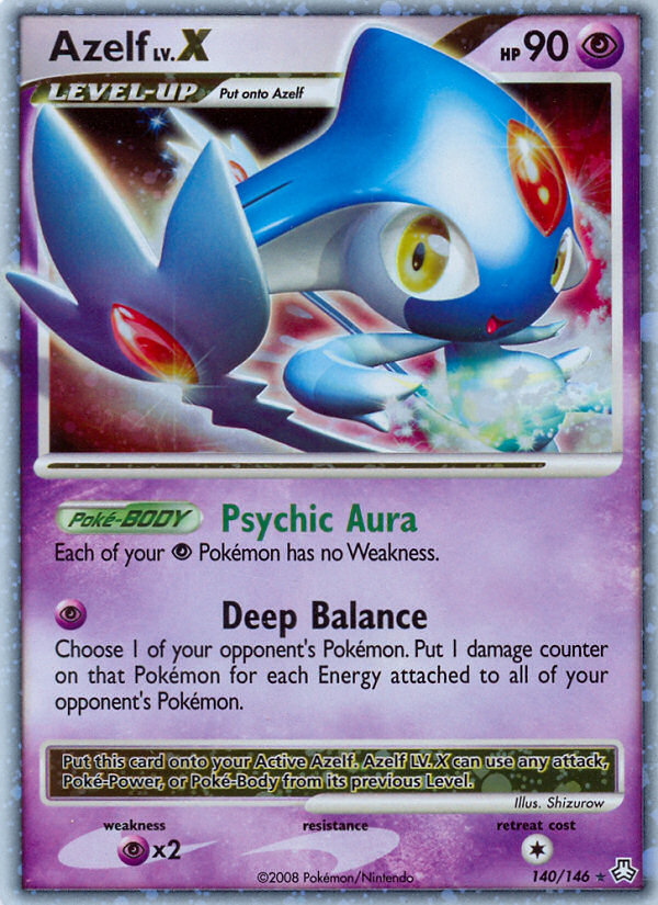 Azelf LV.X - Legends Awakened - #140 - Pokemon TCG card