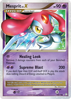 Mesprit LV.X #143 Mesprit LV.X - Legends Awakened - #143 - Pokemon TCG card