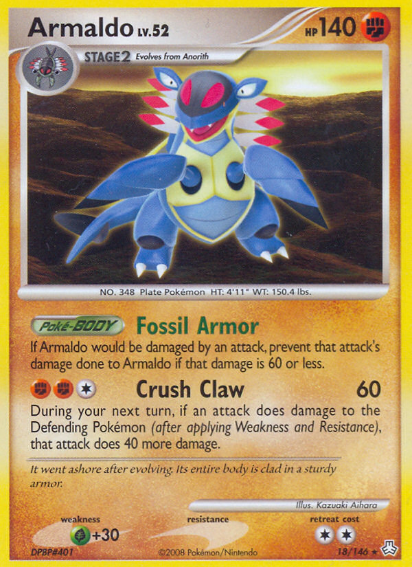 Armaldo - Legends Awakened - #18 - Pokemon TCG card
