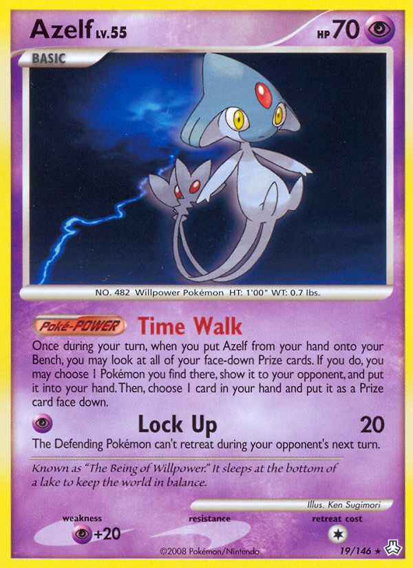 Azelf - Legends Awakened - #19 - Pokemon TCG card
