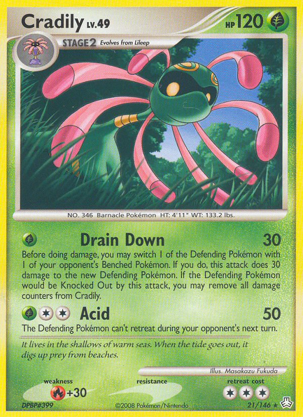 Cradily - Legends Awakened - #21 - Pokemon TCG card