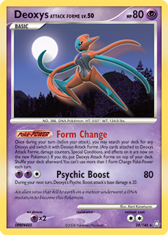 Deoxys Attack Forme #24 Deoxys Attack Forme - Legends Awakened - #24 - Pokemon TCG card