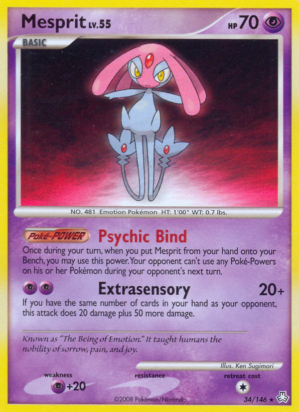 Mesprit - Legends Awakened - #34 - Pokemon TCG card