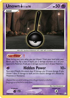 Unown [!] - Legends Awakened - #42 - Pokemon TCG card