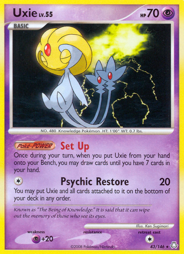 Uxie - Legends Awakened - #43 - Pokemon TCG card