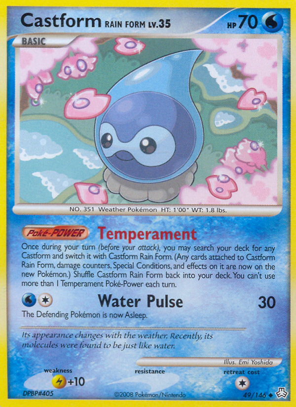 Castform Rain Form - Legends Awakened - #49 - Pokemon TCG card