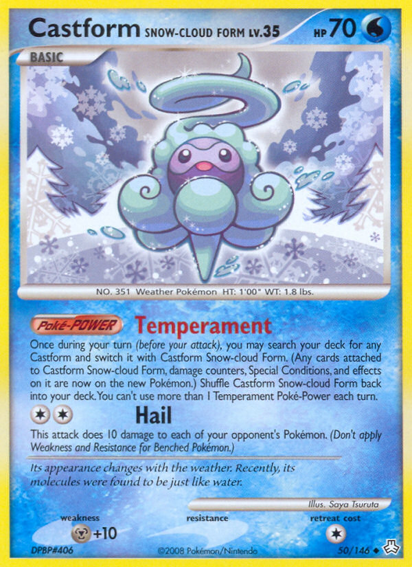Castform Snow-Cloud Form - Legends Awakened - #50 - Pokemon TCG card