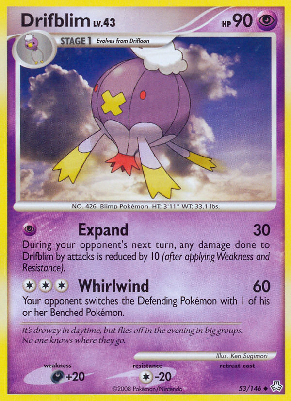 Drifblim - Legends Awakened - #53 - Pokemon TCG card