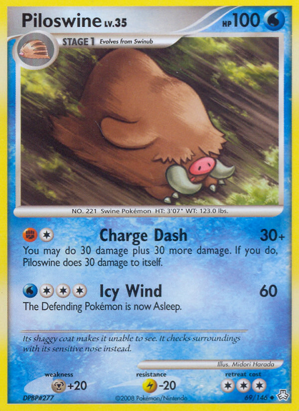Piloswine - Legends Awakened - #69 - Pokemon TCG card