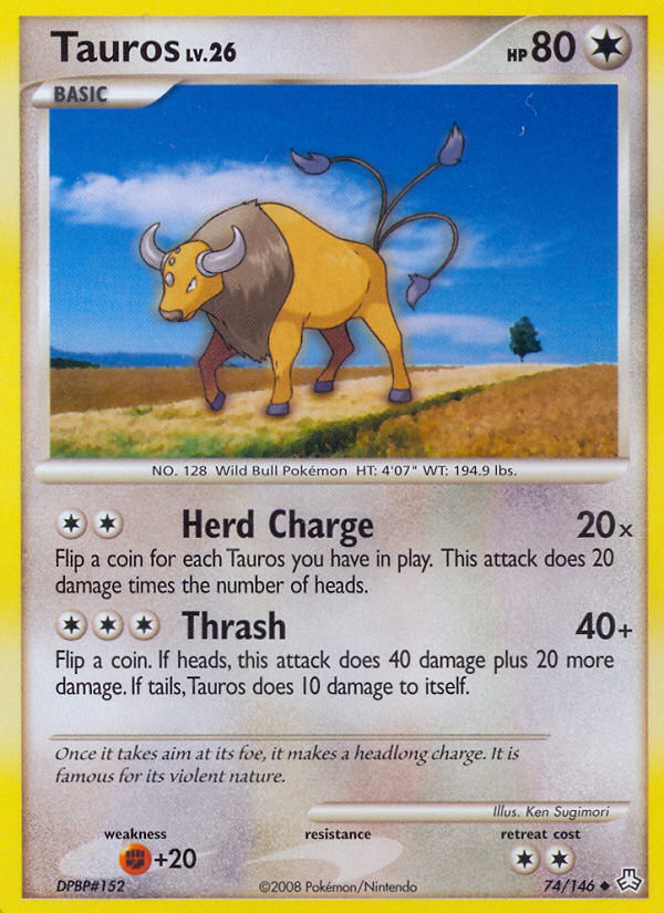 Tauros - Legends Awakened - #74 - Pokemon TCG card