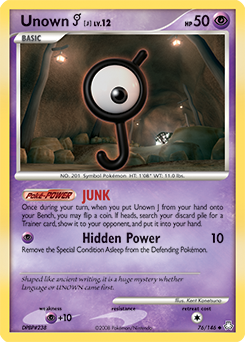 Unown [J] - Legends Awakened - #76 - Pokemon TCG card