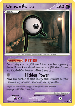 Unown [R] - Legends Awakened - #77 - Pokemon TCG card