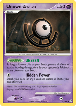 Unown [U] - Legends Awakened - #78 - Pokemon TCG card