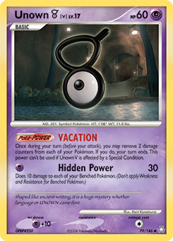 Unown [V] - Legends Awakened - #79 - Pokemon TCG card