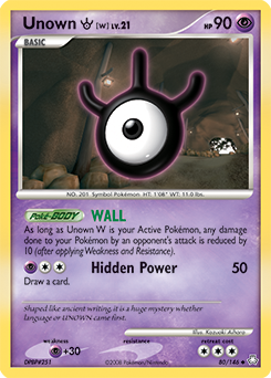 Unown [W] - Legends Awakened - #80 - Pokemon TCG card