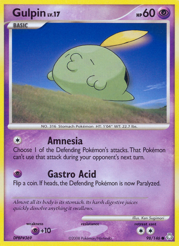 Gulpin - Legends Awakened - #98 - Pokemon TCG card