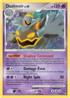 Dusknoir #1 Dusknoir - Stormfront - #1 - Pokemon TCG card