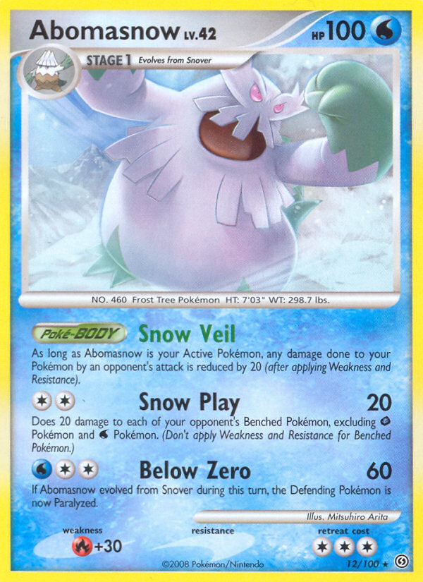 Abomasnow - Stormfront - #12 - Pokemon TCG card