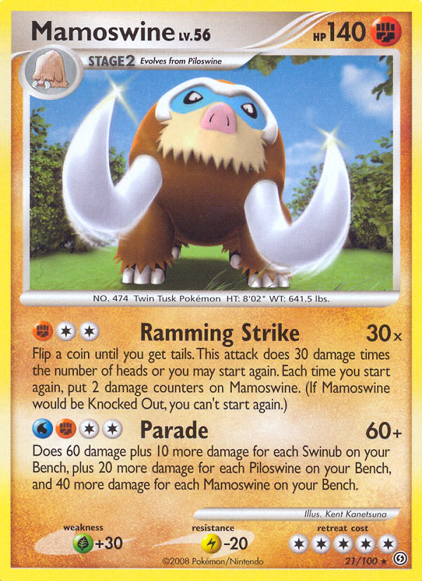 Mamoswine - Stormfront - #21 - Pokemon TCG card