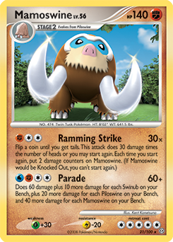 Mamoswine #21 Mamoswine - Stormfront - #21 - Pokemon TCG card