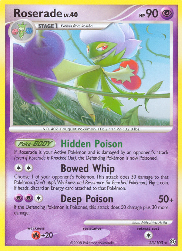 Roserade - Stormfront - #23 - Pokemon TCG card
