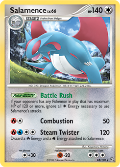 Salamence #24 Salamence - Stormfront - #24 - Pokemon TCG card