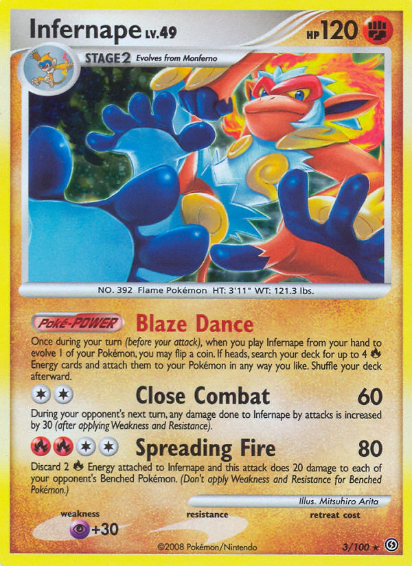 Infernape - Stormfront - #3 - Pokemon TCG card