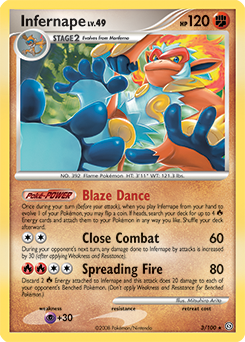 Infernape #3 Infernape - Stormfront - #3 - Pokemon TCG card