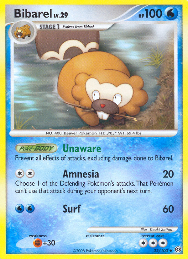 Bibarel - Stormfront - #32 - Pokemon TCG card