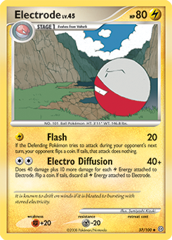 Electrode #37 Electrode - Stormfront - #37 - Pokemon TCG card