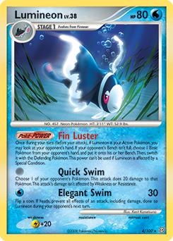 Lumineon #4 Lumineon - Stormfront - #4 - Pokemon TCG card