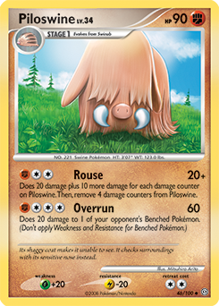 Piloswine #46 Piloswine - Stormfront - #46 - Pokemon TCG card