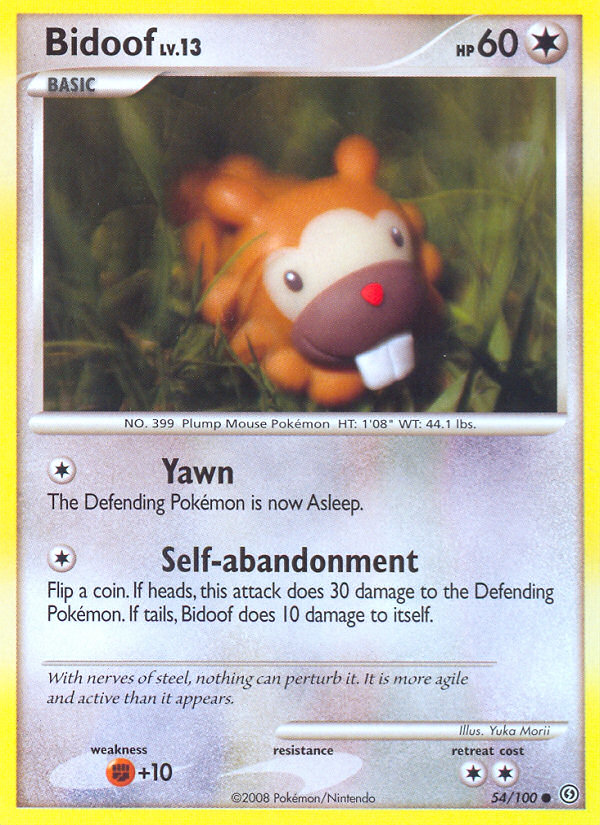 Bidoof - Stormfront - #54 - Pokemon TCG card