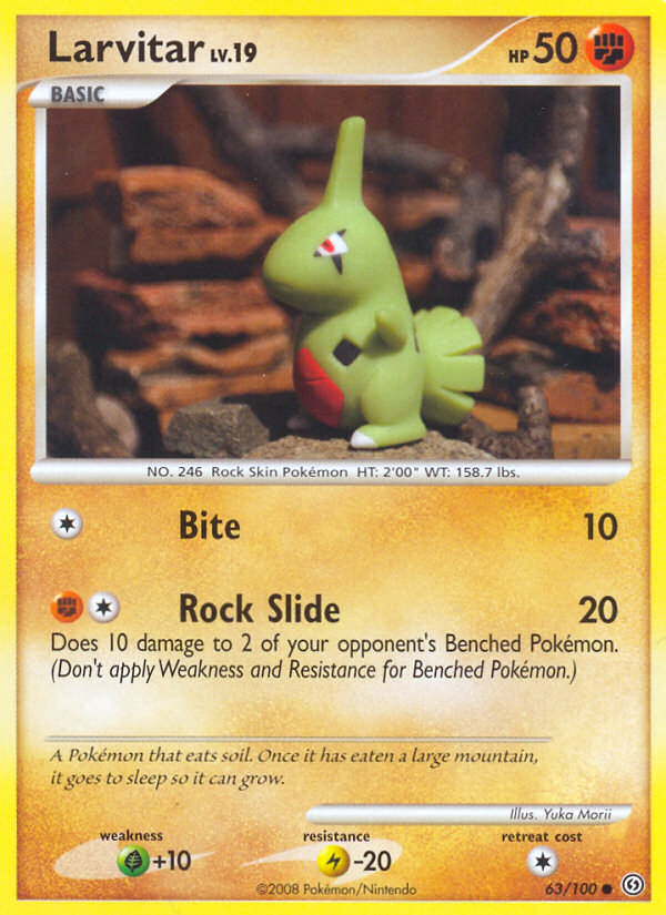 Larvitar - Stormfront - #63 - Pokemon TCG card