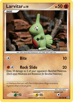 Larvitar #63 Larvitar - Stormfront - #63 - Pokemon TCG card