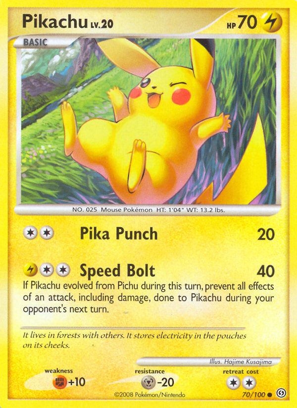 Pikachu - Stormfront - #70 - Pokemon TCG card