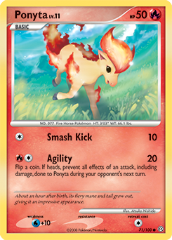 Ponyta #71 Ponyta - Stormfront - #71 - Pokemon TCG card