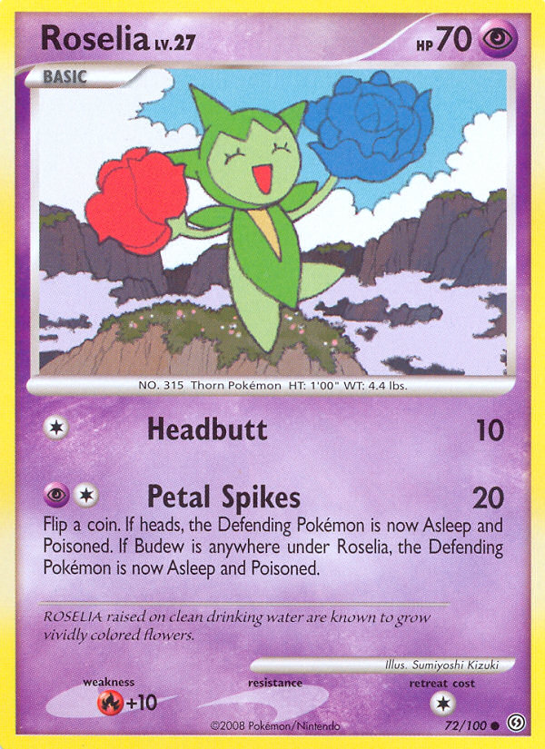 Roselia - Stormfront - #72 - Pokemon TCG card