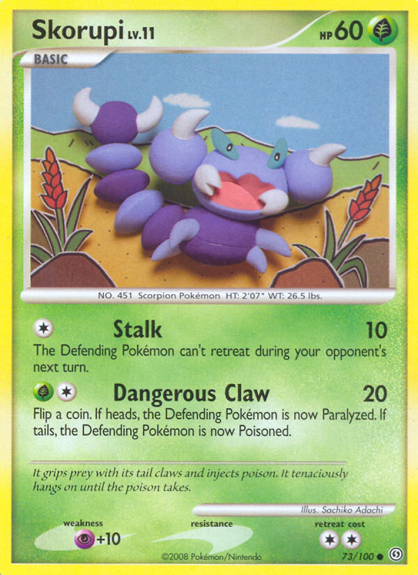 Skorupi - Stormfront - #73 - Pokemon TCG card