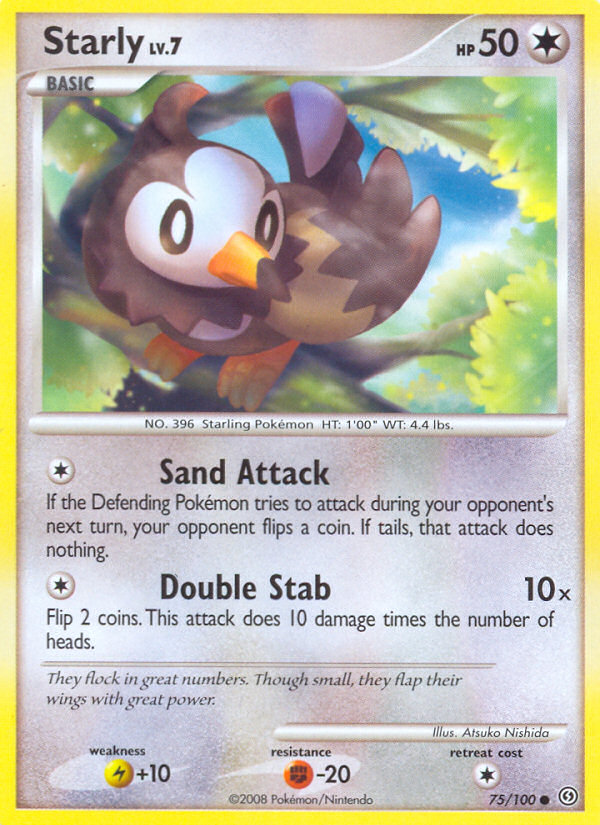 Starly - Stormfront - #75 - Pokemon TCG card