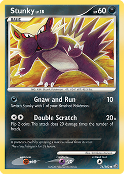 Stunky #76 Stunky - Stormfront - #76 - Pokemon TCG card