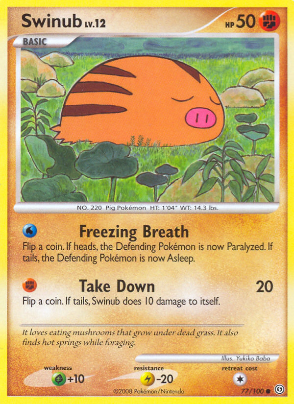 Swinub - Stormfront - #77 - Pokemon TCG card