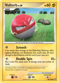 Voltorb - Stormfront - #80 - Pokemon TCG card