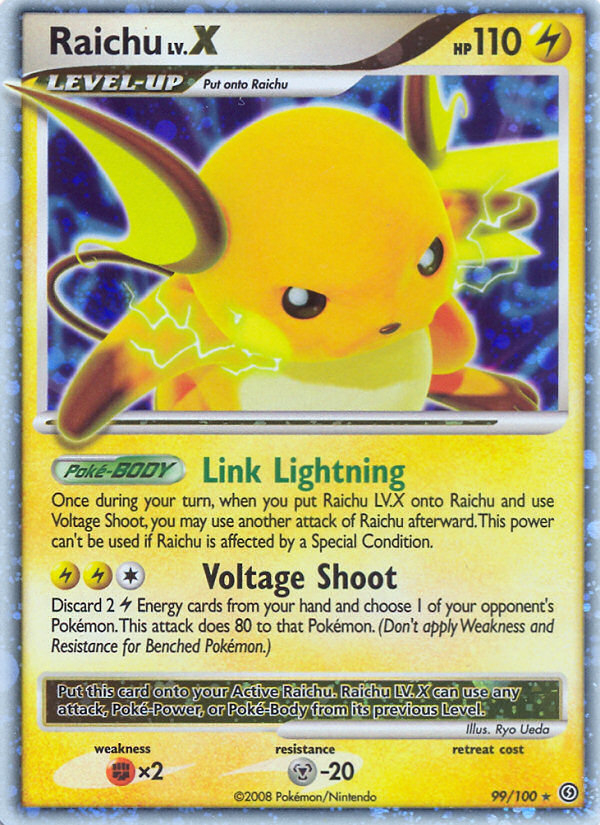 Raichu LV.X - Stormfront - #99 - Pokemon TCG card