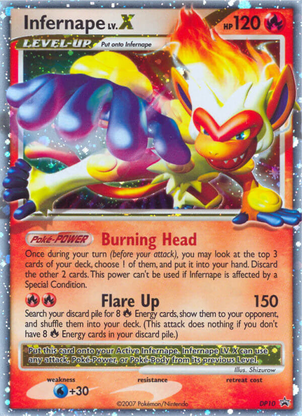 Infernape LV.X - DP Black Star Promos - #DP10 - Pokemon TCG card